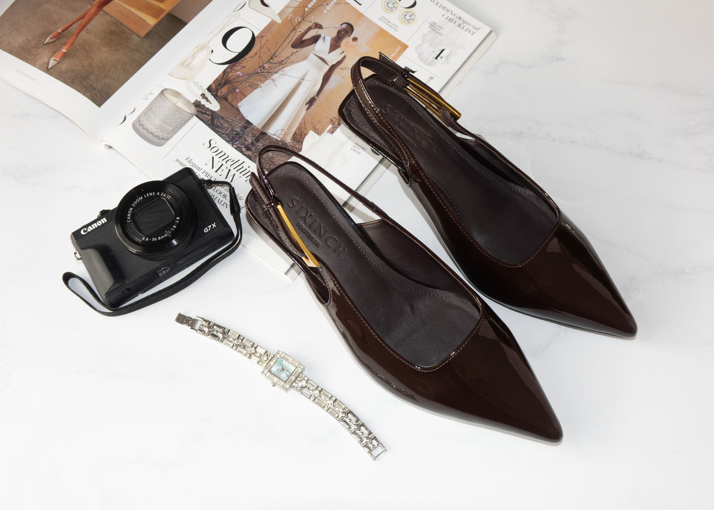 Ari Kitten Heel | Chocolate