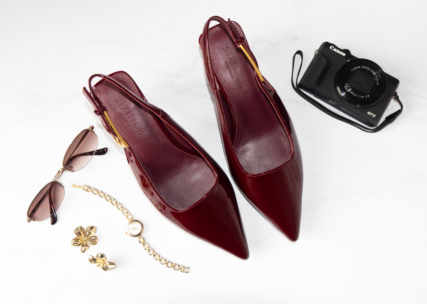 Ari Wide Fit Kitten Heel | Cherry Red