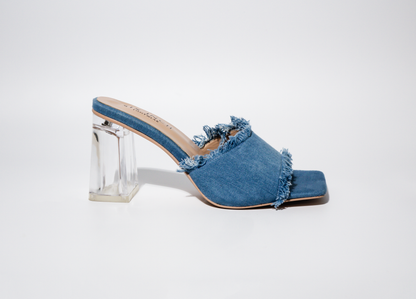 NATASHA Denim Mule