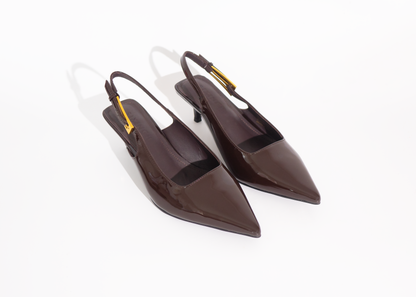 Ari Kitten Heel | Chocolate