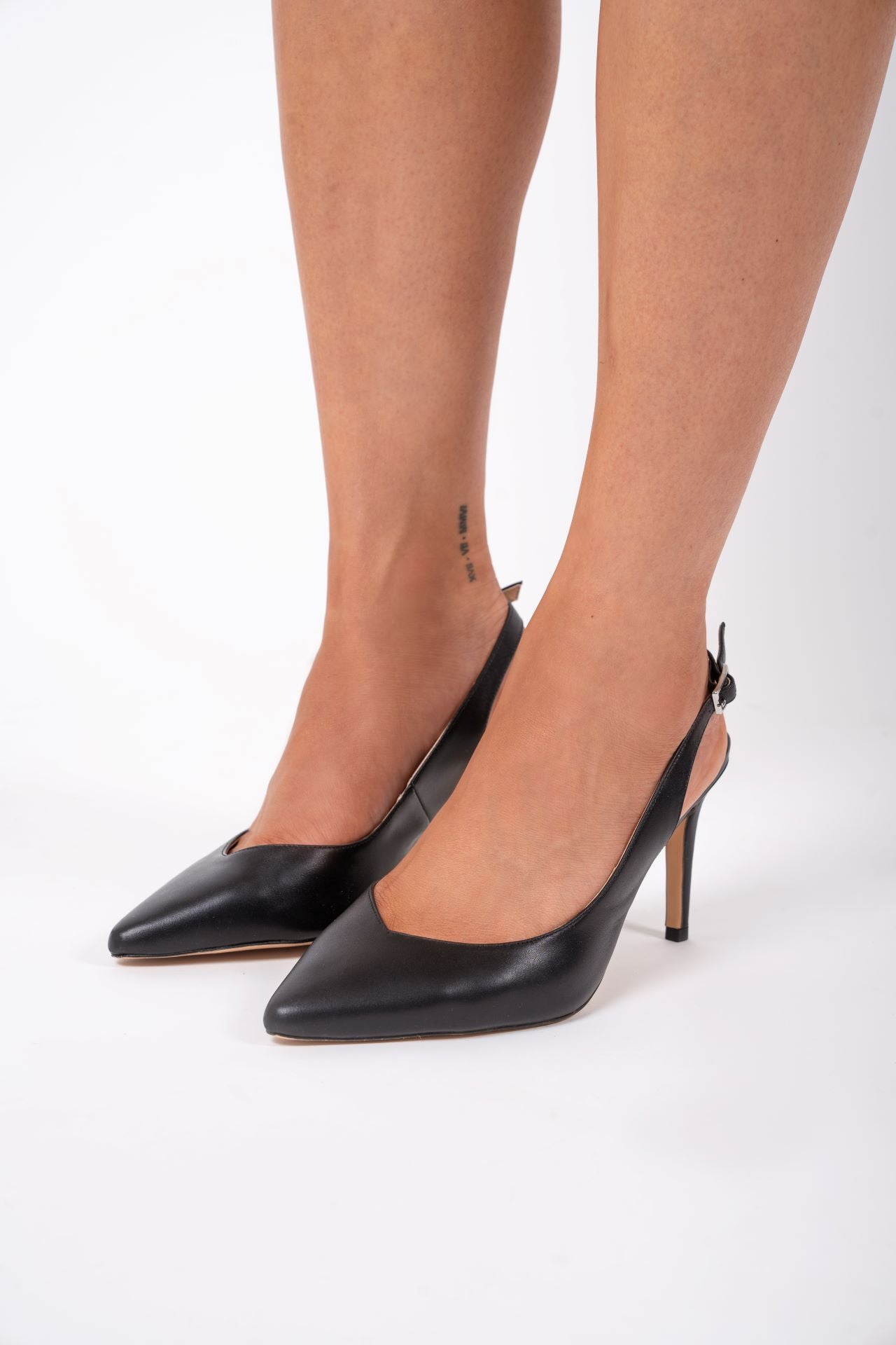 MIA | Black leather slingback