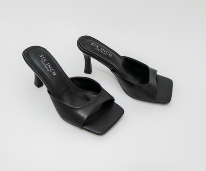 VALORE | Black leather mule