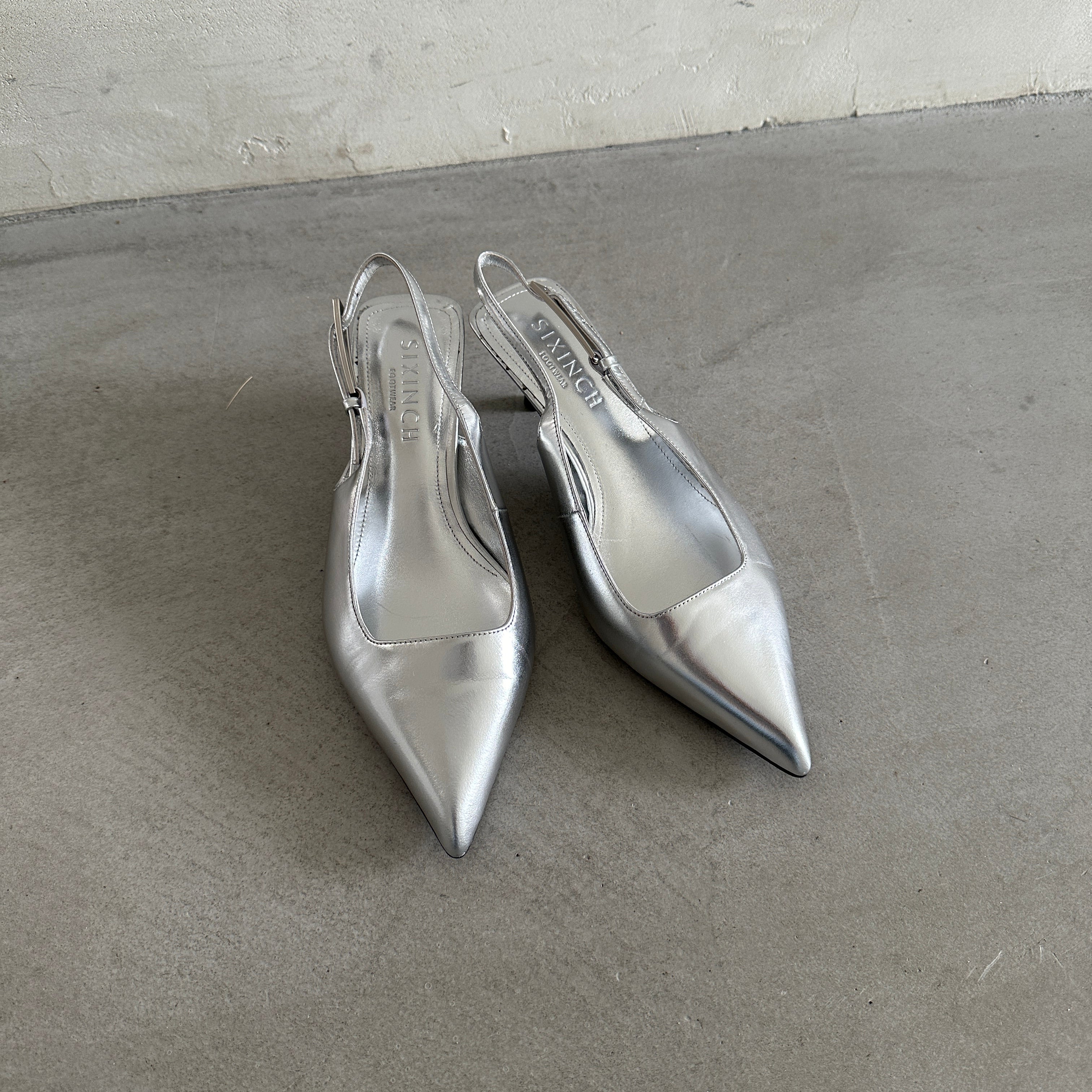 Ari Kitten Heel | Silver